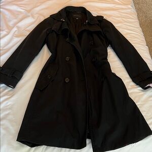 Banana Republic Classic Black Trench Coat